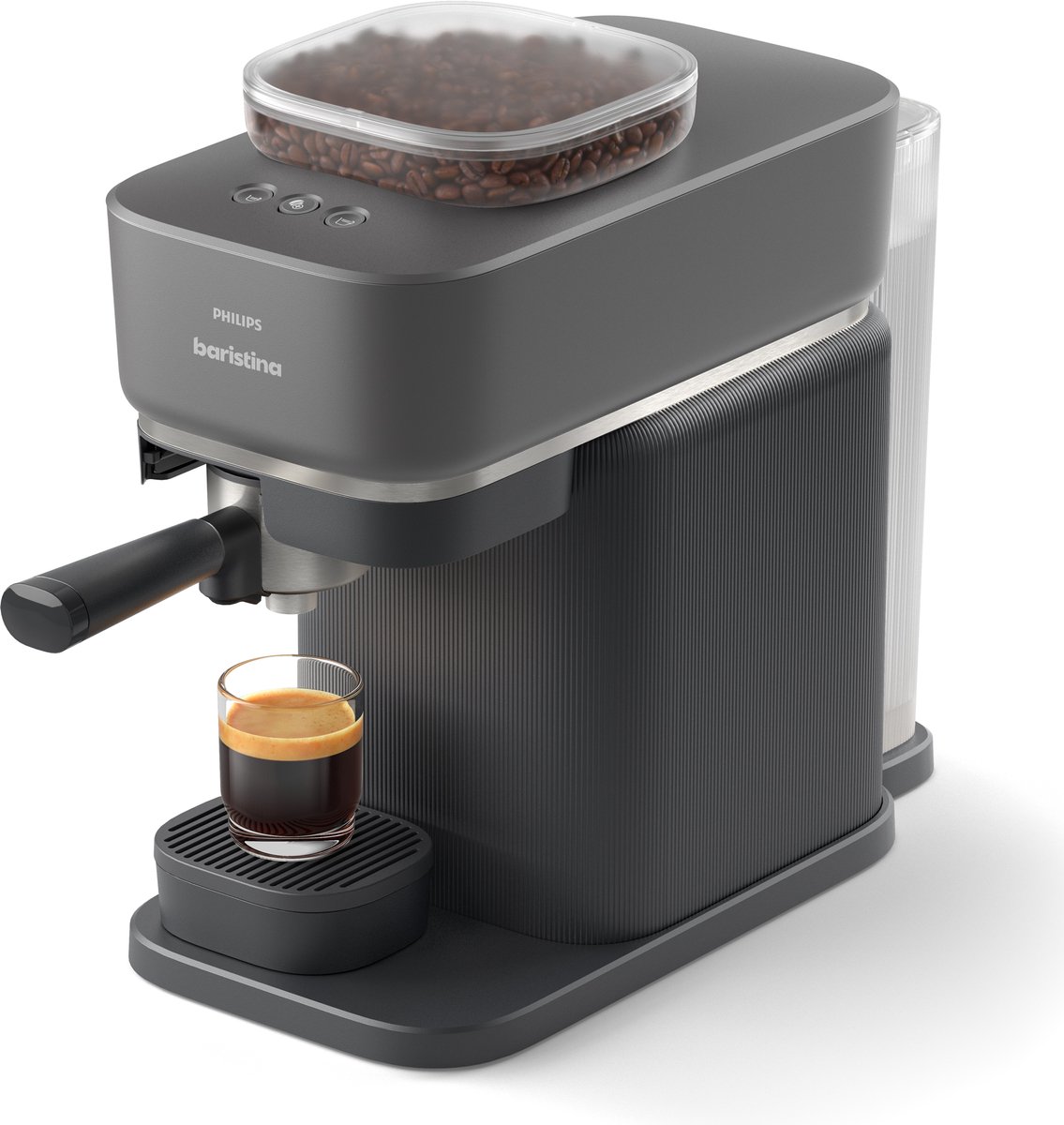 Philips BAR305/60 Baristina - Semi-Automatische Espressomachine - Pistonmachine - Koffiemachine met Bonen - Zwart — afbeelding 1