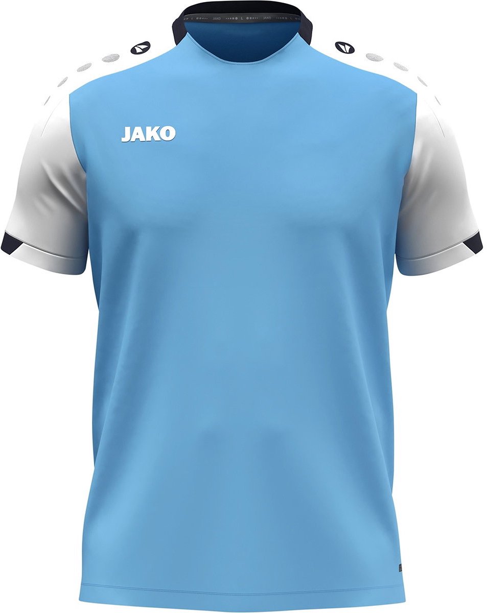 Jako Dynamic T-Shirt Dames - Hemelsblauw / Wit / Marine | Maat: M