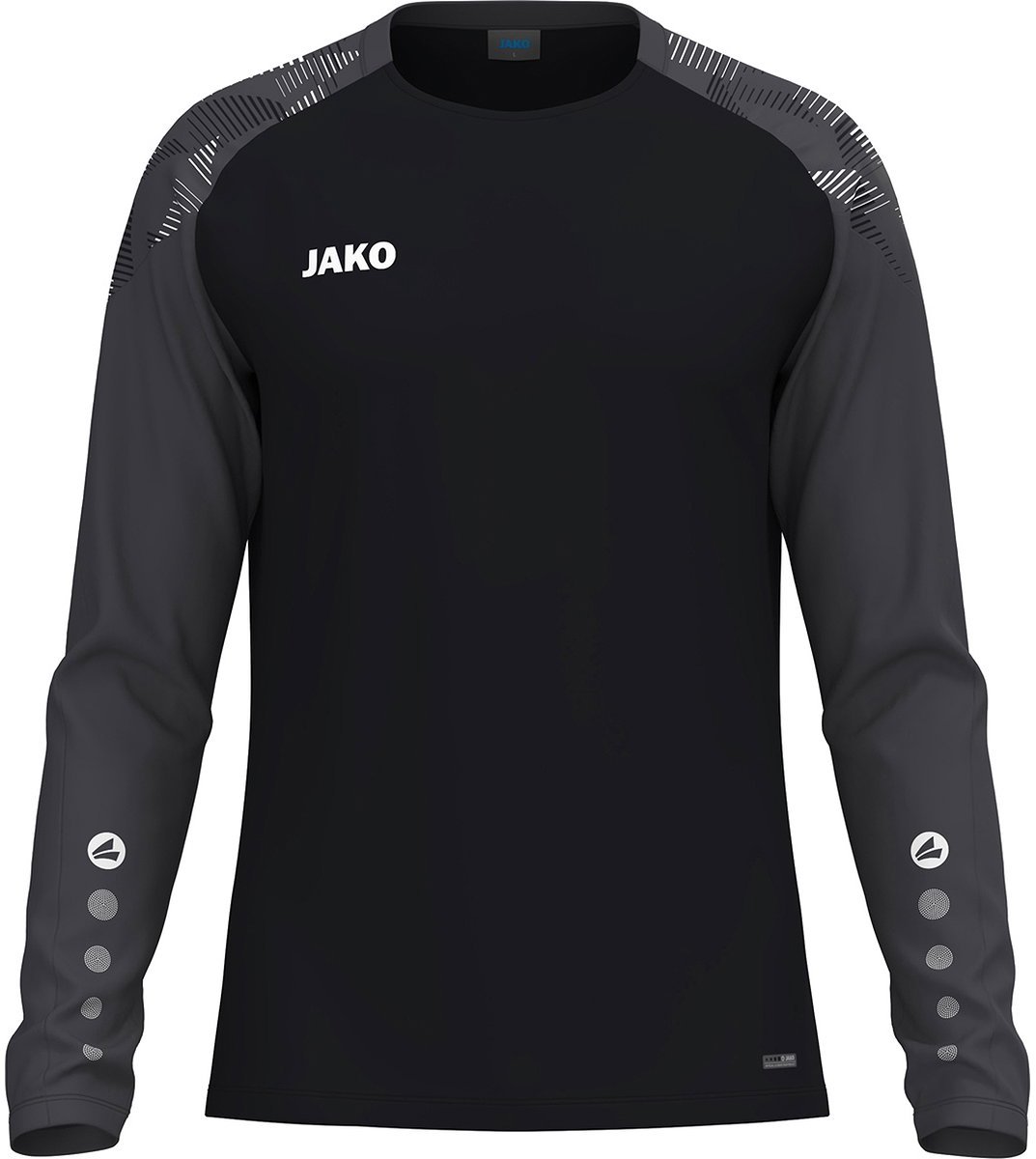 Jako Sonic Longsleeve Kinderen - Zwart / Antraciet | Maat: 116