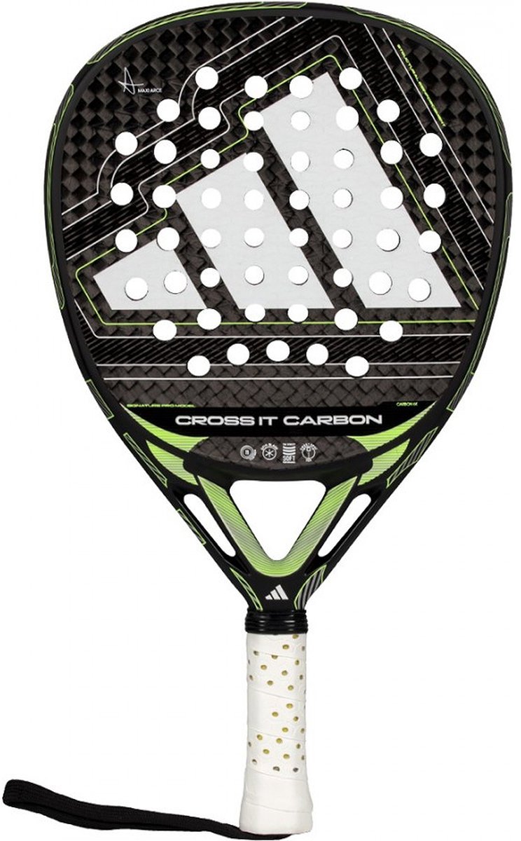 Adidas Cross It Carbon 2026 Padelracket Heren Lime Zwart
