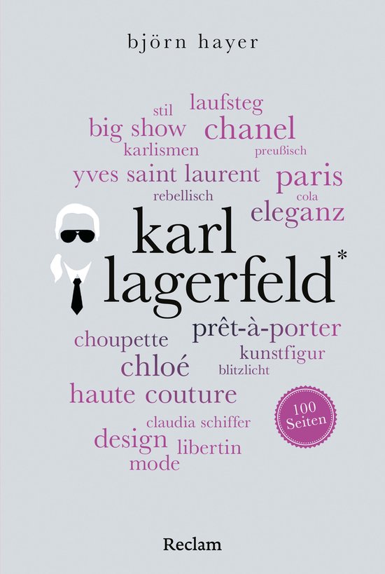 Reclam 100 Seiten - Karl Lagerfeld. 100 Seiten - cover
