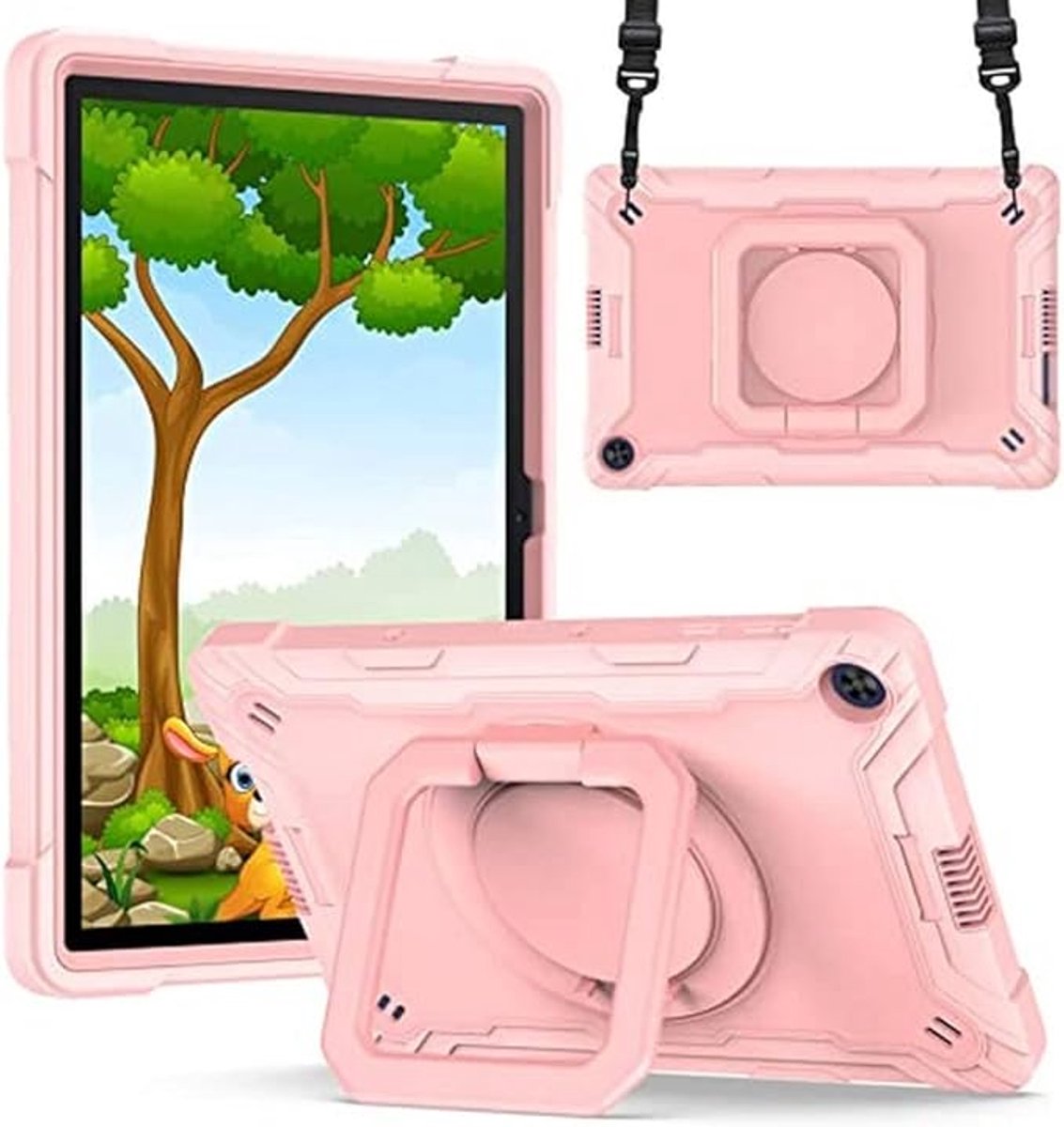 Tablethoes geschikt voor Huawei MatePad T10 & T10s 10.1 inch – Roze – Met standaard