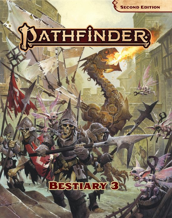 Pathfinder Second Edition Rulebooks- Pathfinder Bestiary 3 - cover