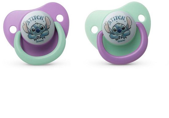 THERMOBABY - Lilo en Stitch - Fopspeen set - 6 mnd+ - siliconen van Thermobaby — afbeelding 2