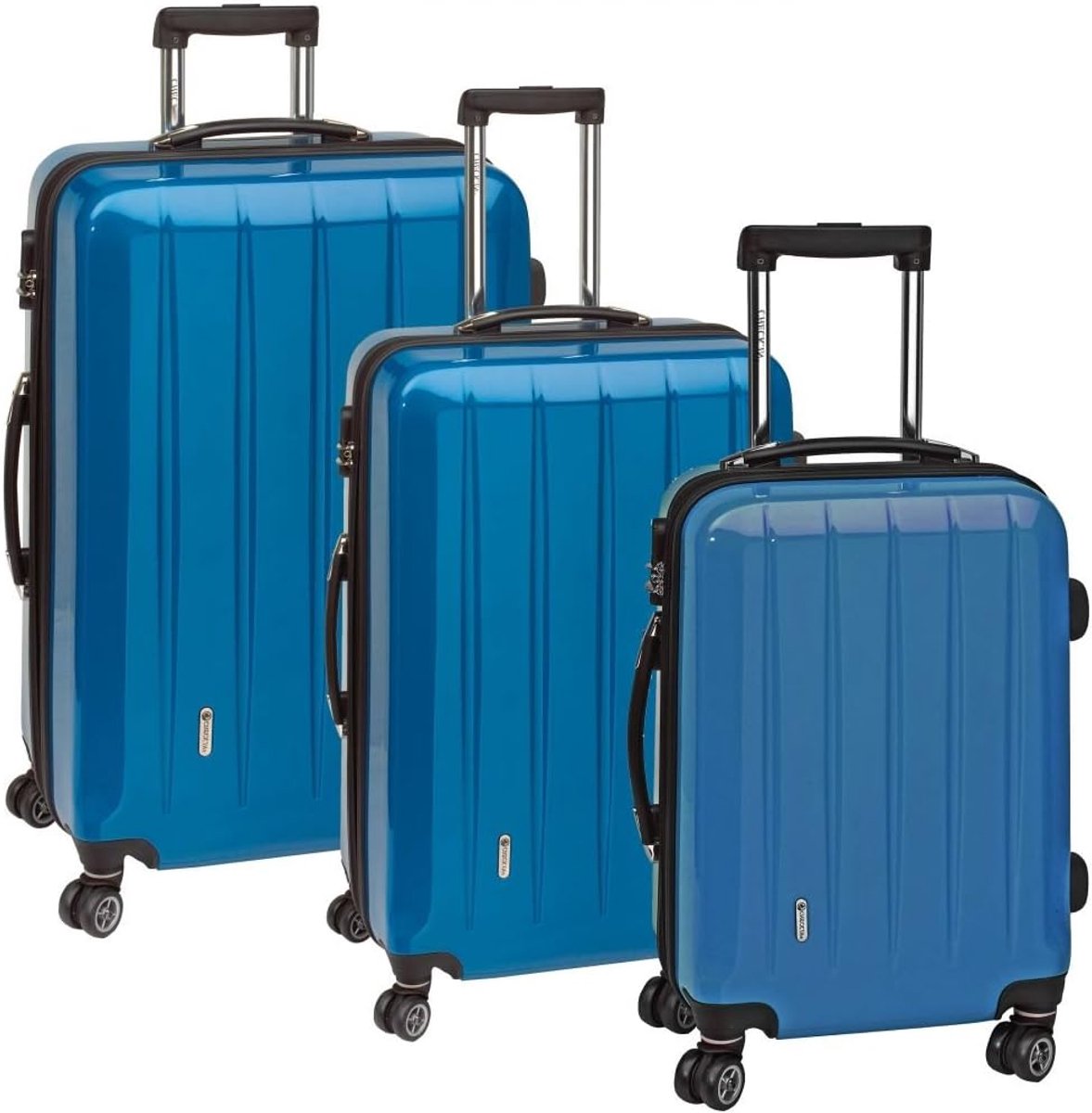 Koffer Set - Reisbagage Set - Vakantie Voorbereiding - Vier Zwenkwielen - Set Van 3 - Turquoise