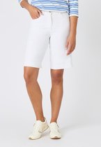 Damart - Bermuda stretch katoen - Dames - Wit - 42