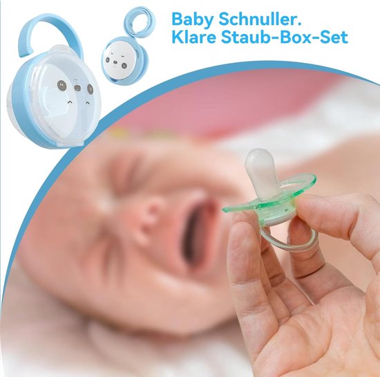 Fopspeen Houder - Panda Ketting Set - Baby Benodigdheden - Stofbestendige Opslag - 10.5 x 7.5 x 5.5 cm — afbeelding 4