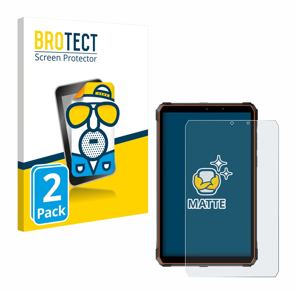 BROTECT - Screenprotector voor Blackview Active 5 - Folie Beschermfolie matte 2 Stuks