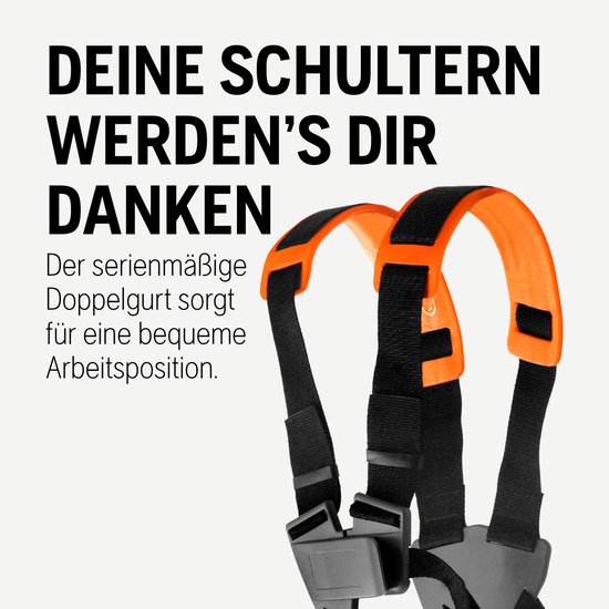 Husqvarna 122R Benzine Trimmer - 21,7cc 2-Takt Motor, 43cm Snijbreedte, Tap'n Go, Smart Start® met Draagriem van Husqvarna — afbeelding 3
