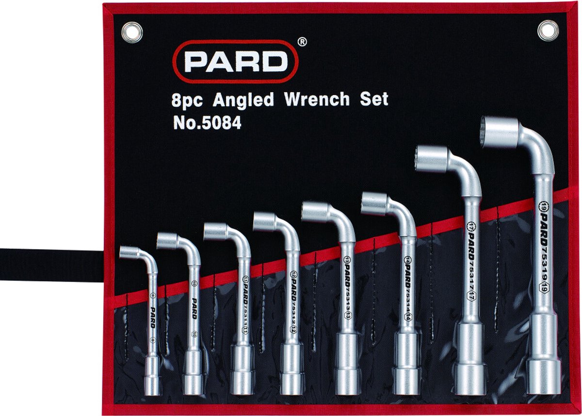 PARD - Pijpsleutelset, foudraal, 8-delig - PA5084