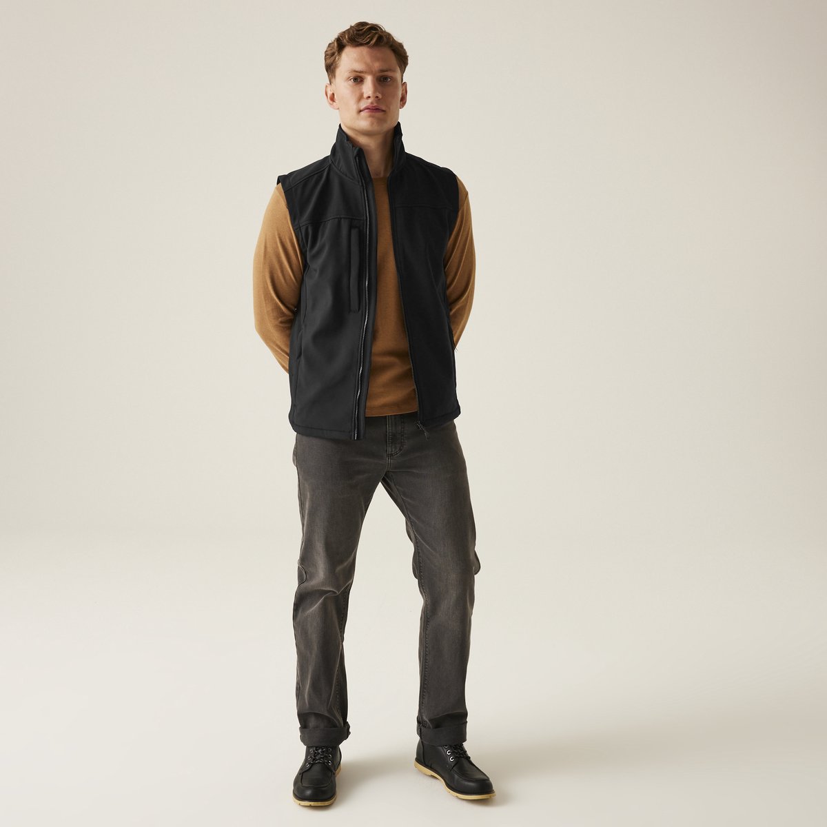 Regatta Flux Softshell Bodywarmer RG788 ALL Zwart