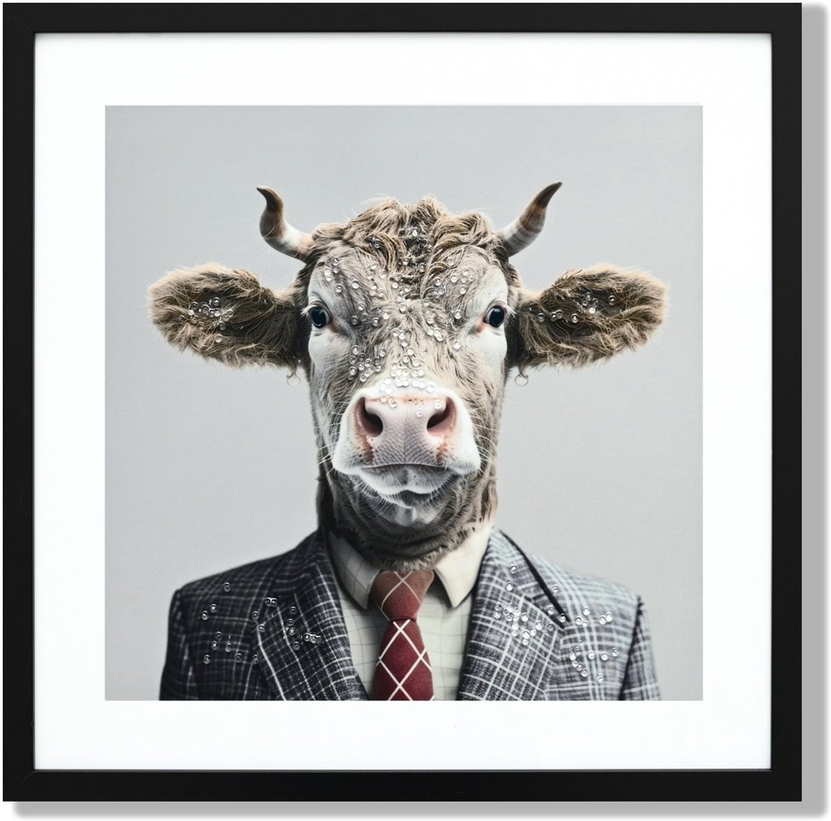 Schilderij 50x50cm cow