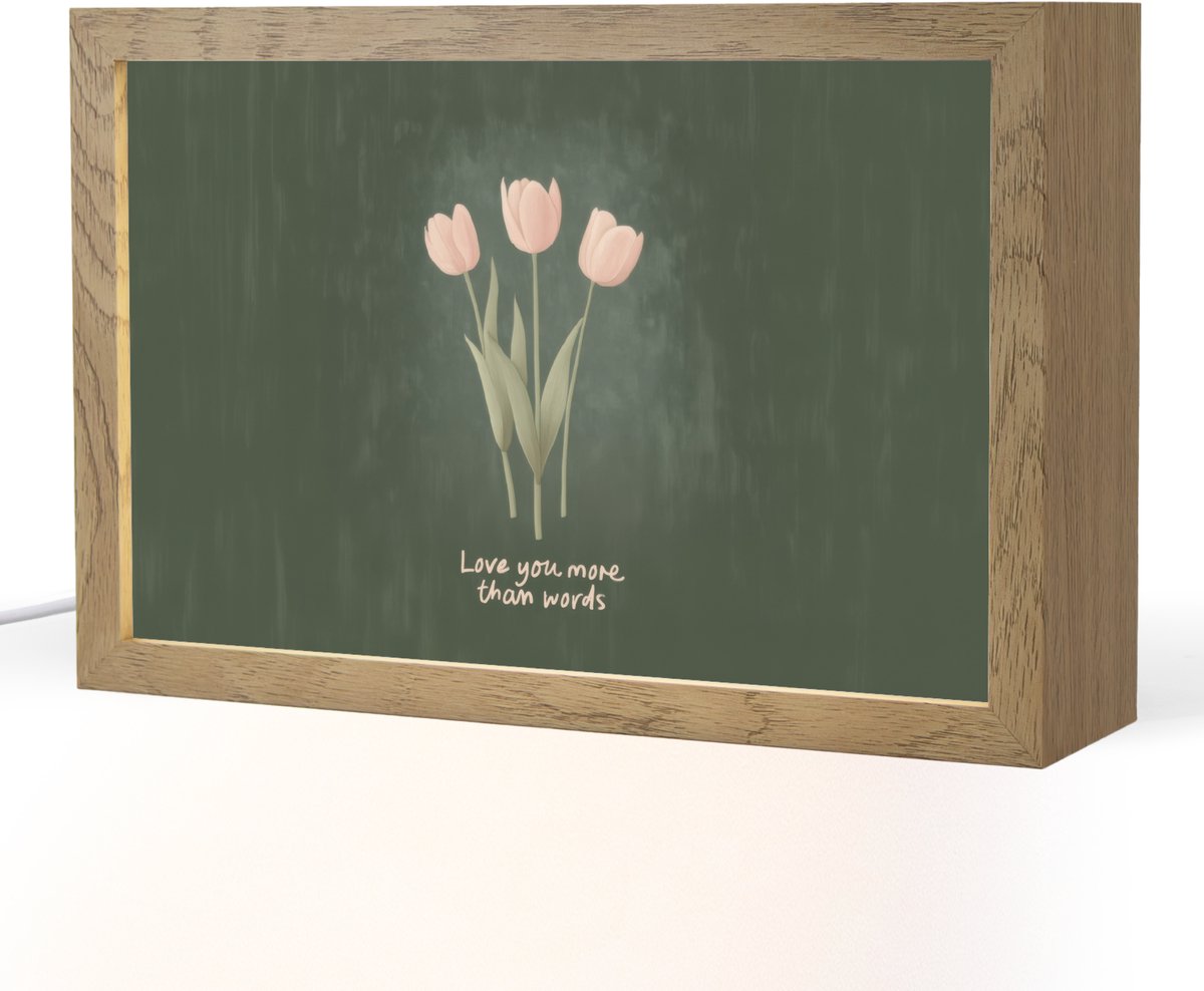 Tulpen - Roze - Tekst - Love