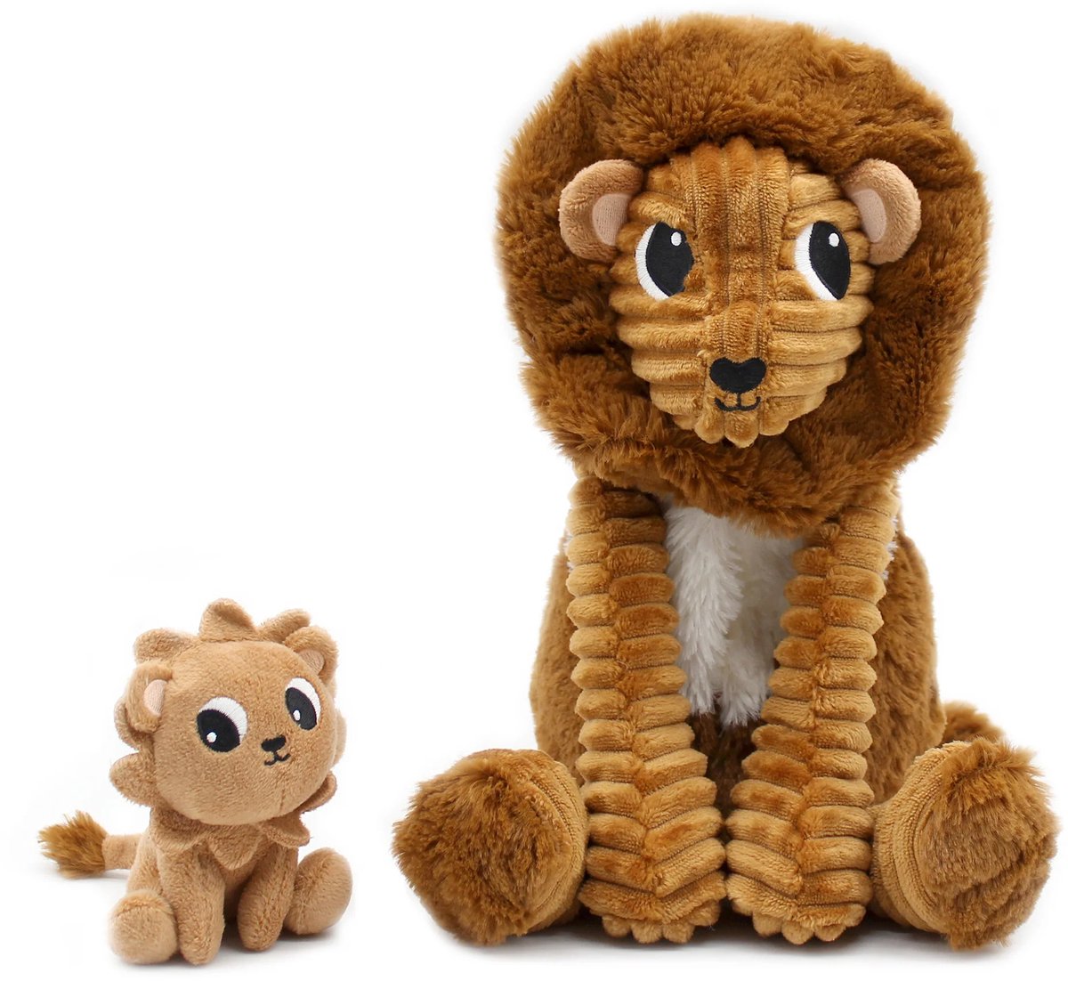 Les duéglingos | Les Ptipotos - Pluche Knuffel Graou Bruine Suiker Papa En Zijn Baby