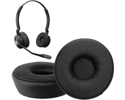 kwmobile Lot de 2 coussinets d'oreille pour casque Jabra Engage 65 / Engage 75 - Coussinets d'oreille noirs