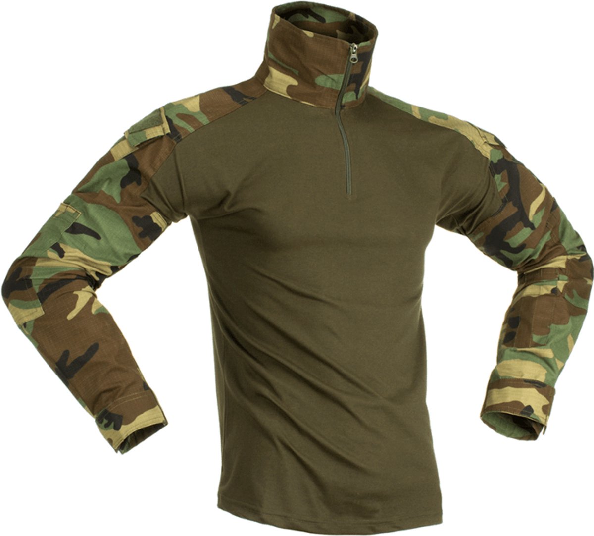 Invadergear Combat T-shirt Met Lange Mouwen Groen M Man