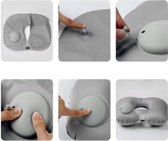 Nekkussen Ergonomisch U-vormig Reiskussen voor Kinderen en Volwassenen