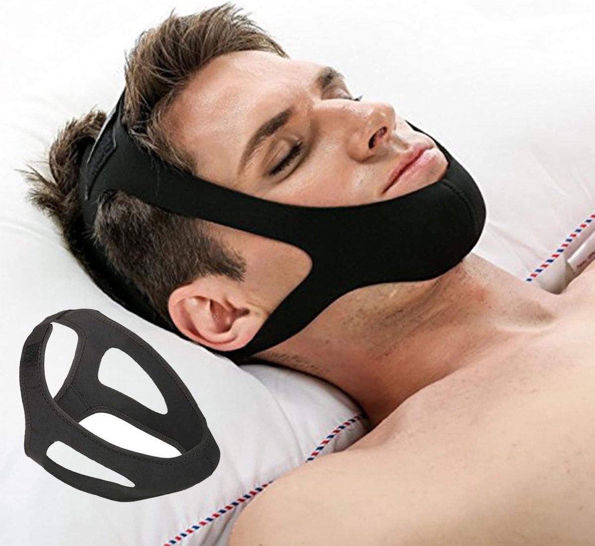 2x anti-snurk kinband – voor CPAP & mondbeademingsnurken anti-Belle's product