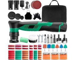 RONN® Polijstmachine Auto - Excentrische Polijstmachine - Polijstmachine - Groen - 36cm x 25cm x 16cm