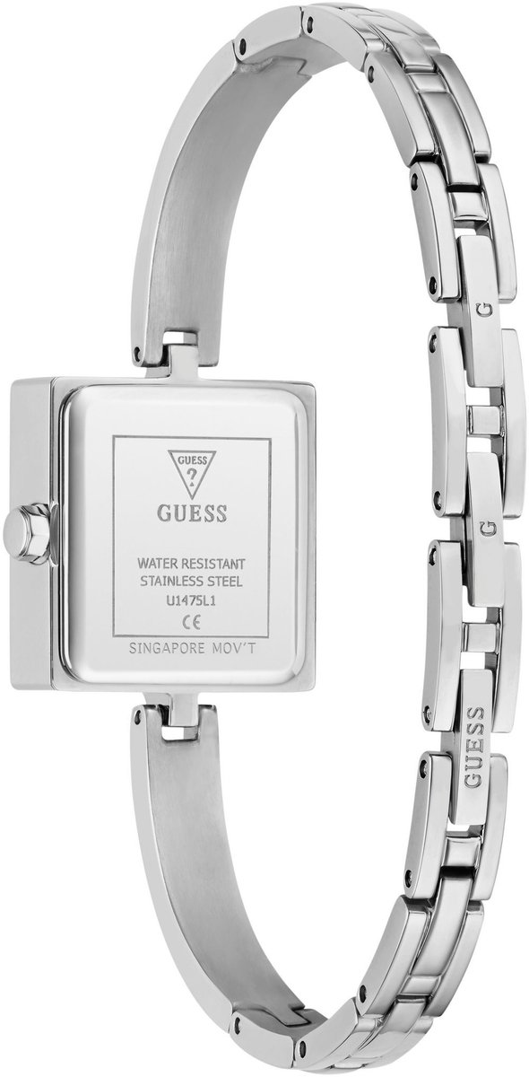 Guess Maggie Quartz Analoog Horloge Silver Tone Behuizing: 100% Roestvrij Staal| Armband: Roestvrij Staal 22 mm U1475L1M, U1475L2M
