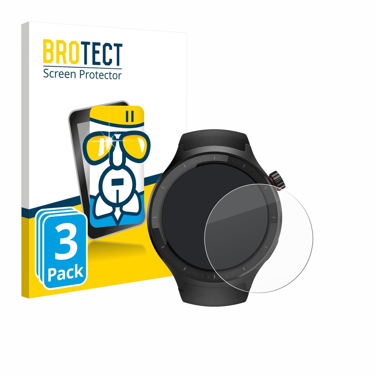 Screenprotector 3 Stuks voor Motorola Moto Watch 2026 Beschermglas transparant