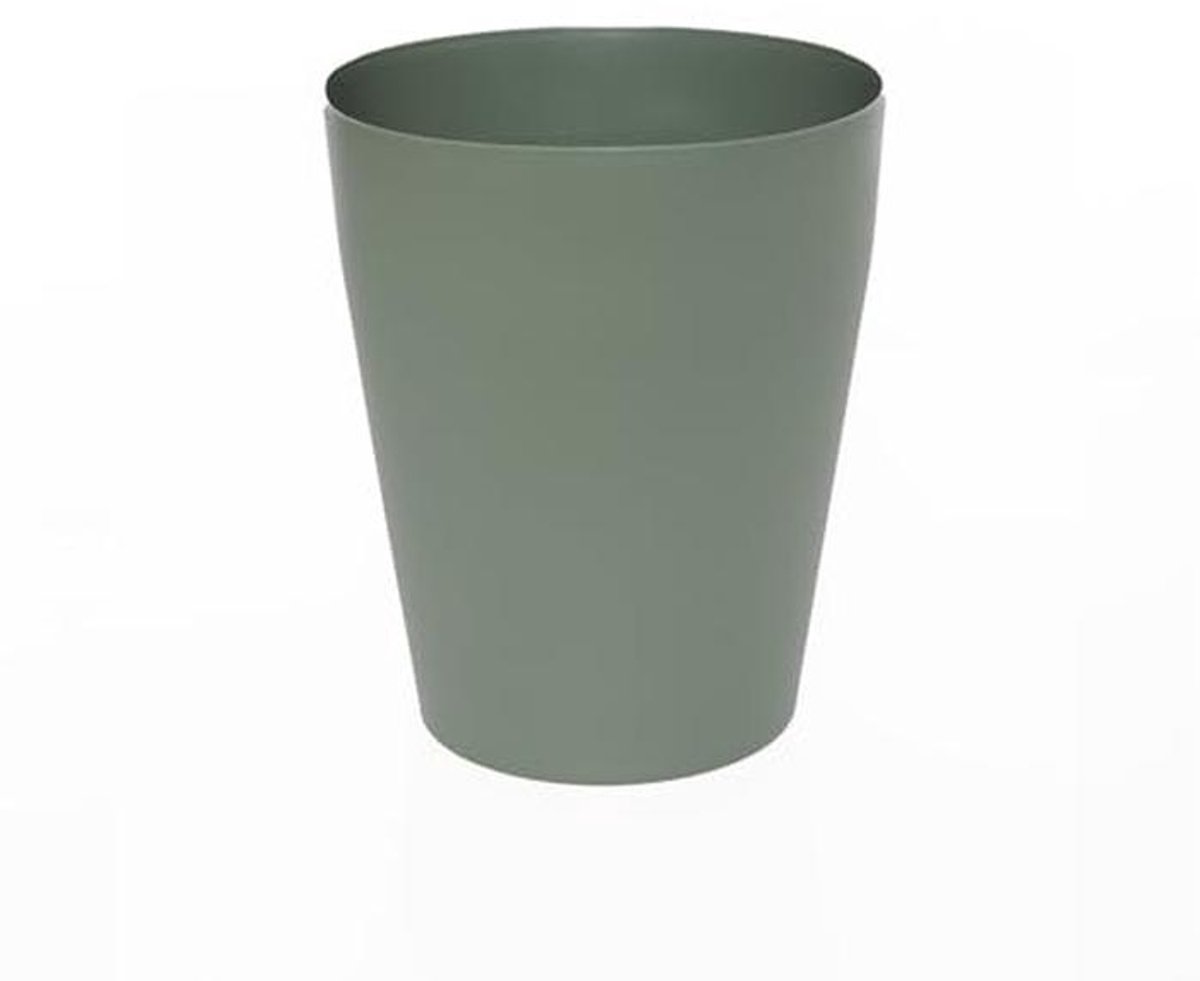 Moderne Afvalemmer voor Kinderkamer, Kantoor en Keuken - Olijfgroen, 12L, 26,5 cm Hoogte