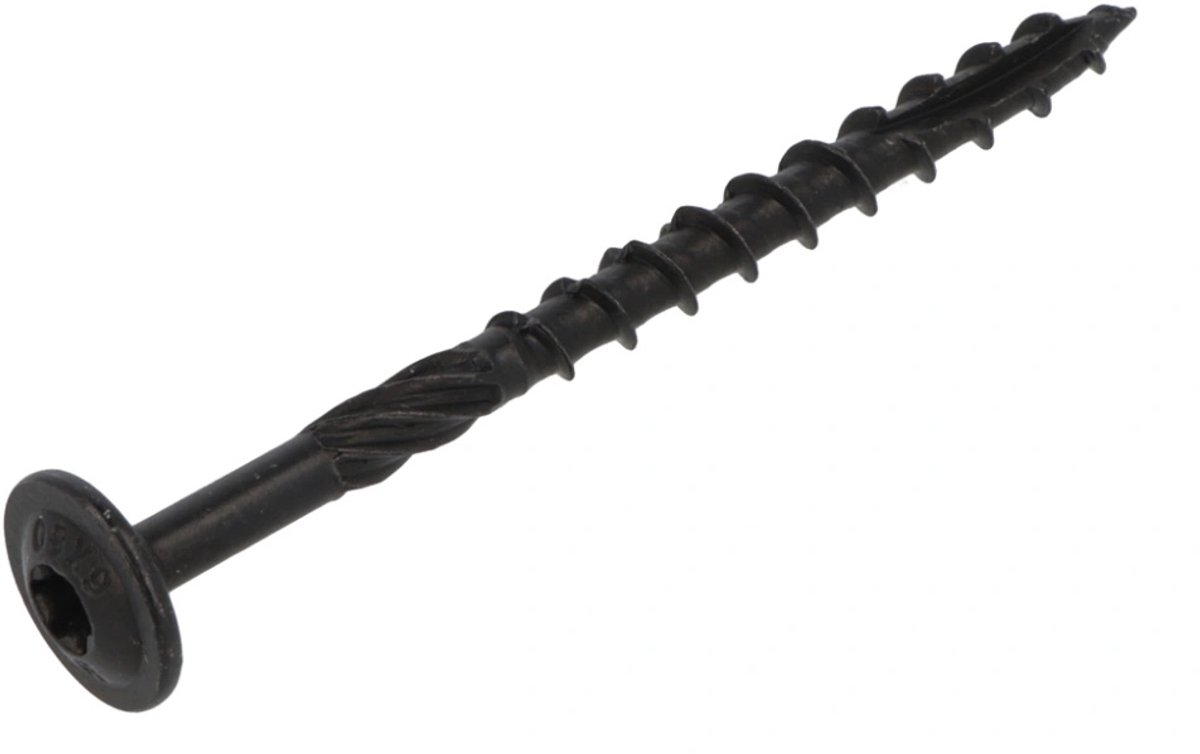 Blackline - Tellerkopschroef - TX-40 - 8 x 100mm / 60 - Zwart - Deeldraad (20 stuks)