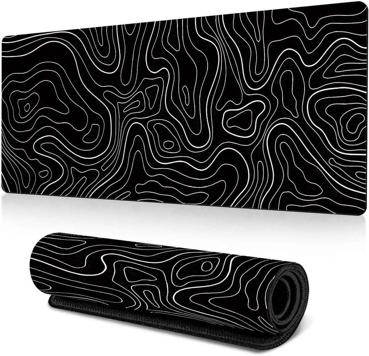 Grote gaming muismat met antislip rubber - Waterbestendig bureauonderlegger