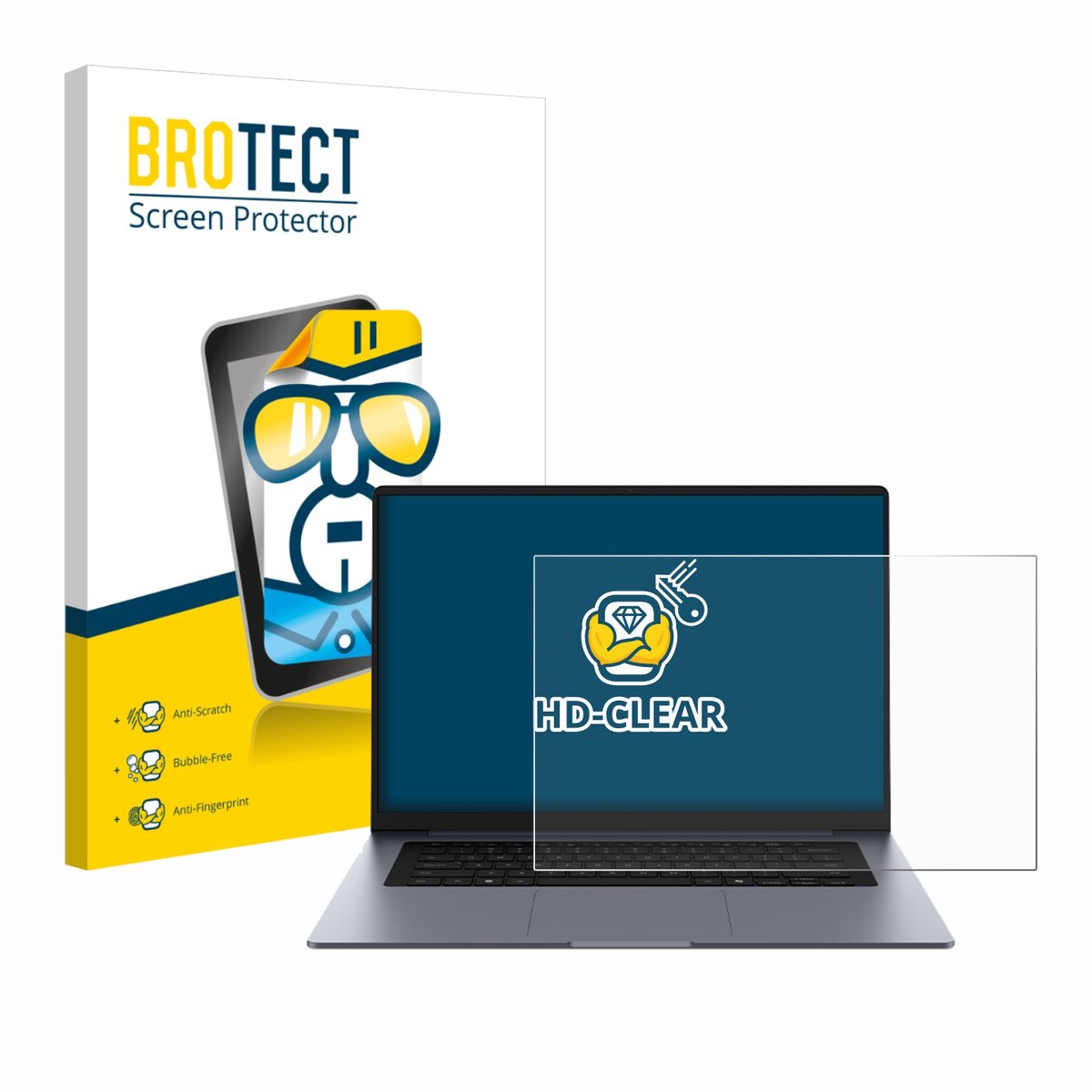 BROTECT - Screenprotector voor Samsung Galaxy Book6 16" - Folie Beschermfolie transparant