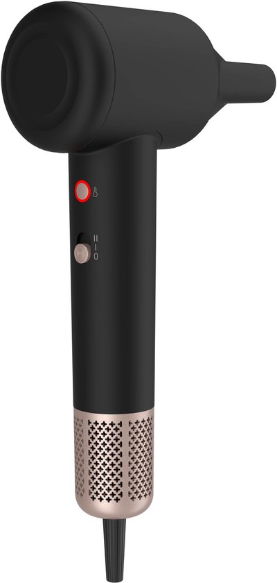 Carmen CHD1630B - Föhn met Diffuser voor Krullen - Haardroger - 3 Warmtestanden - Warm/Koud - Zwart