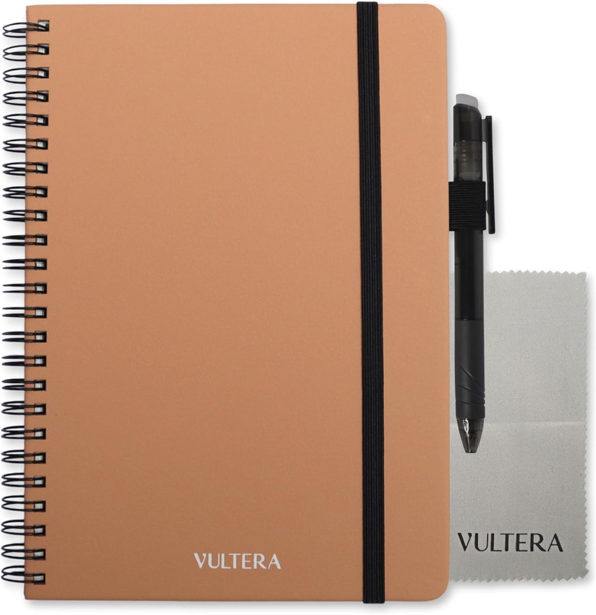 Erasable A5 Notebook - Leather - Pink