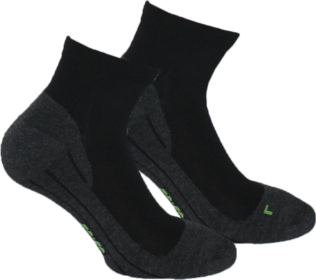 Boru Walking Experience XP Quarter Wandelsokken Bamboe Anti-blaar Unisex 39-42 – 2343 Zwart