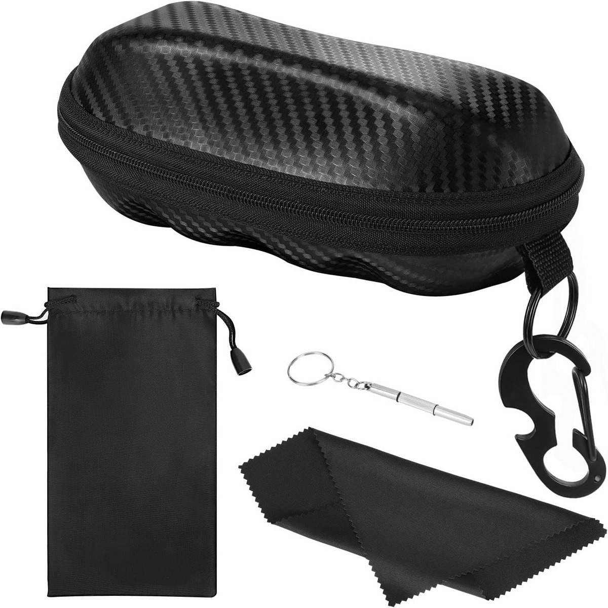 Zonnebril Case - Semi Hard Shell Unisex Beschermende Brillen Aanpassende Houder