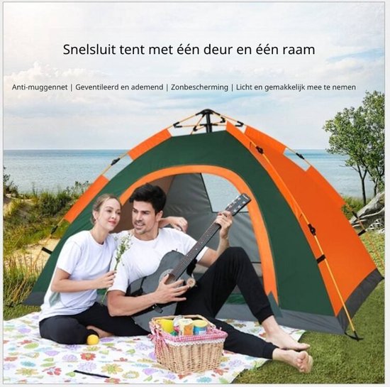RezReady Kampeertent 1-2 Personen - Vierseizoen, Waterdicht & Snel te Openen van Merkloos — afbeelding 2
