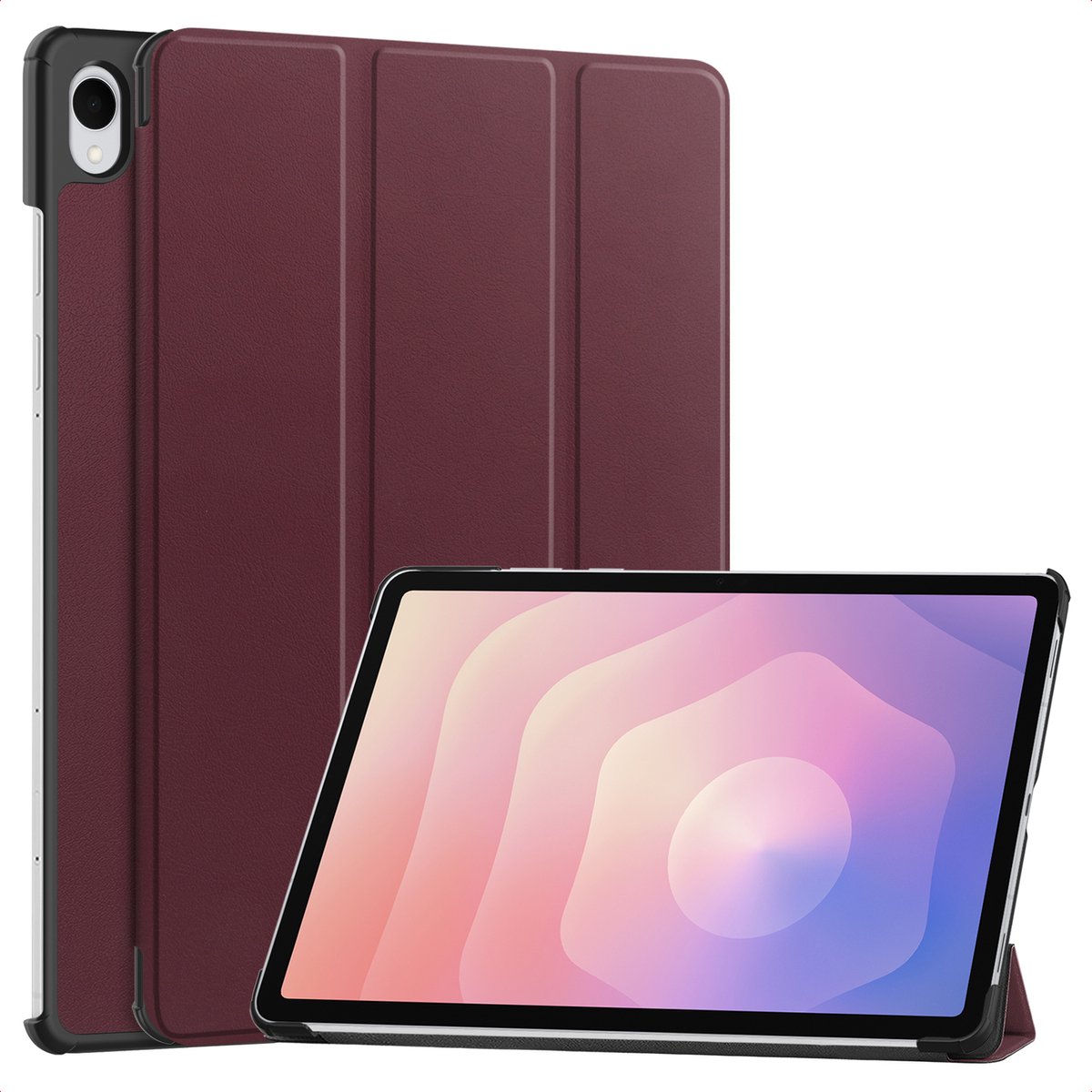imoshion Tablet Hoes - Geschikt voor Samsung Galaxy Tab S11 - Trifold Bookcase - Rood