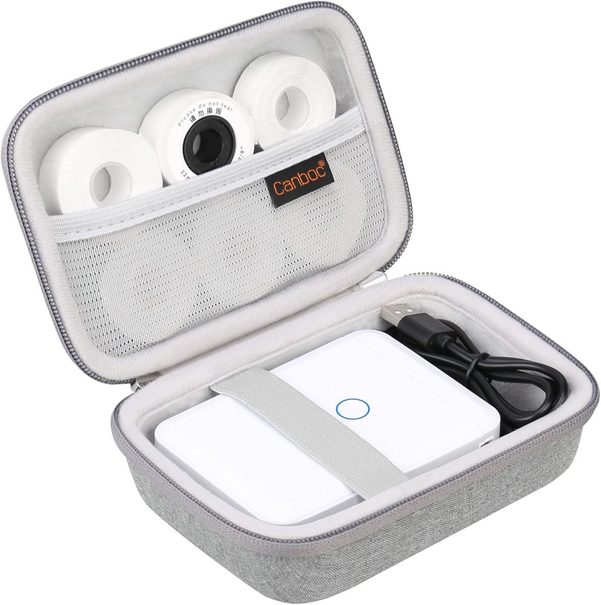 Draagbare Beschermhoes voor Labelmaker - Compacte Zipper Tas voor Label Printer en Accessoires