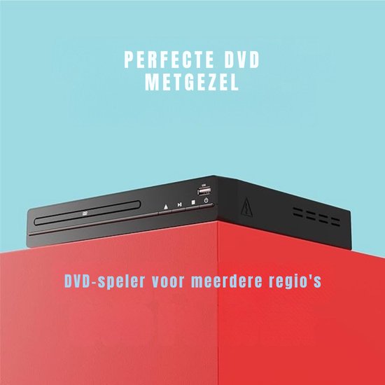 Nexvo® DVD Speler met HDMI - DVD Speler - Mini DVD Speler - 1080P Full HD - met Toebehoren - Zwart -‎ 23cm x 20cm x 5cm — afbeelding 3