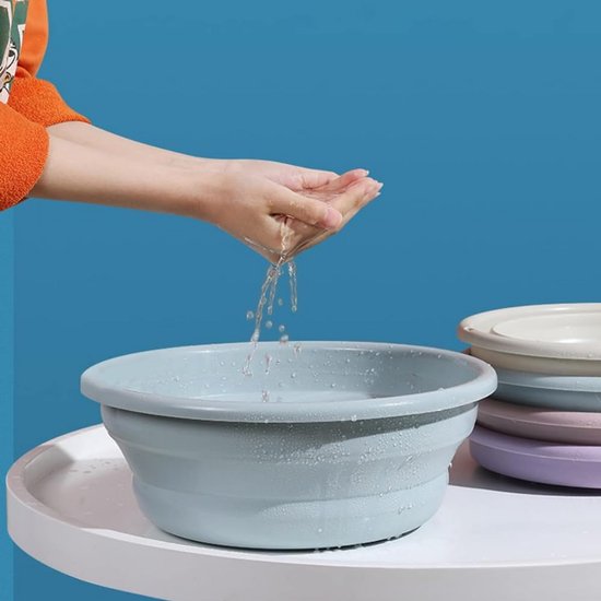 Opvouwbare ruimtebesparende wasmand - Multifunctionele kunststof kom voor vuile was en schoonmaak — afbeelding 4
