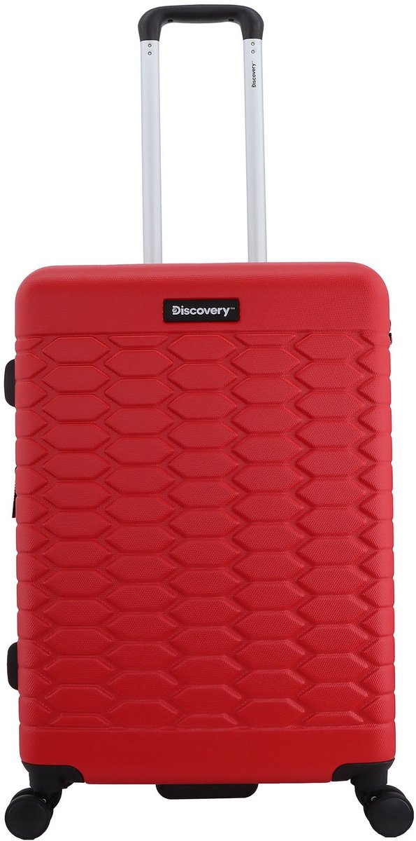 Discovery - Reptile | Harde Koffer / Trolley / Reiskoffer / Valies - 67 cm (Medium) - Rood - Rood / Medium