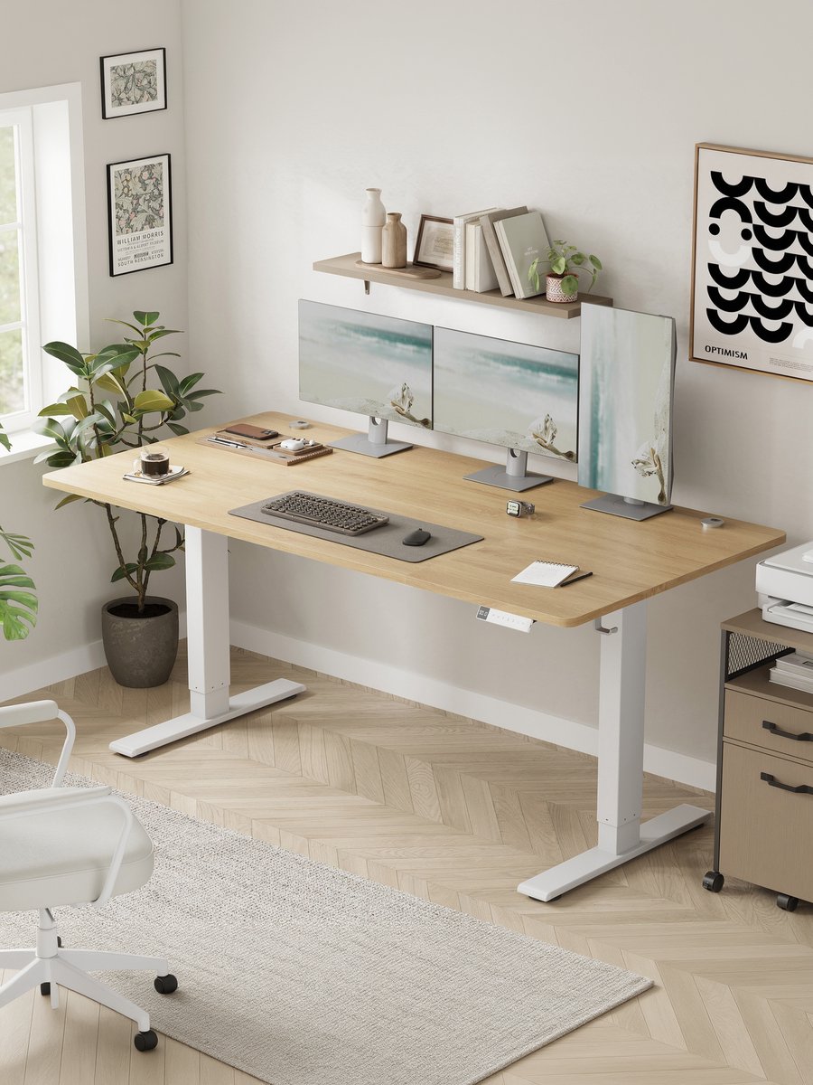 VASAGLE - Zit Sta Bureau - 160 x 80 cm thumbnail 3