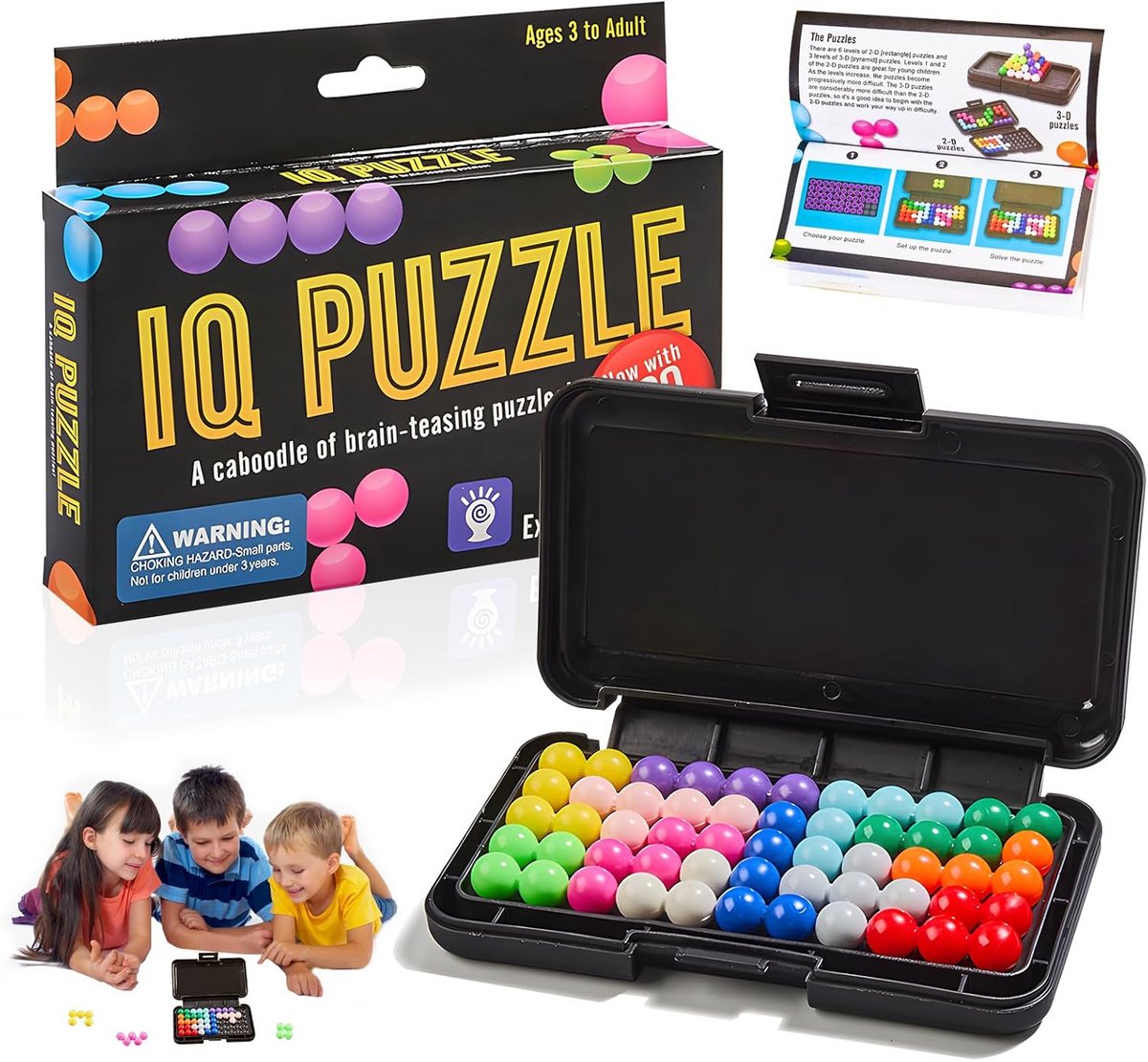 Gezelschapsspel voor Kinderen en Volwassenen - 3D Logica Puzzels met 120 Uitdagingen