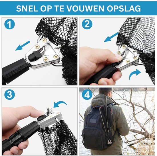 CLVP® Schepnet Vissen - Landingsnet Vijver - Karper Zeevisnet - Roofvisnet — afbeelding 4