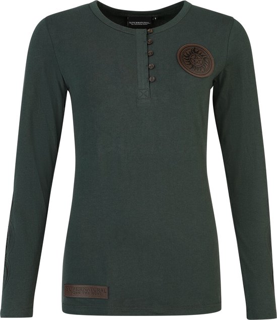 Supernatural Moons and Salt Circles Dames Shirt met lange mouwen - groen - L
