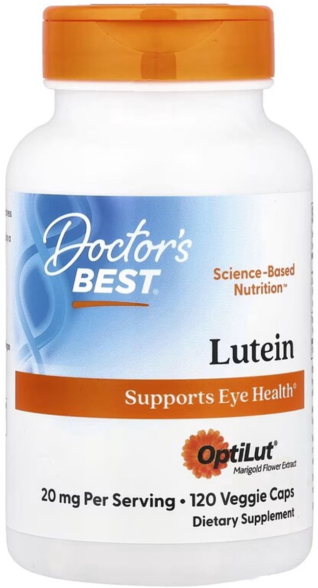 Doctor's Best, Lutein with OptiLut, 10 mg, 120 vegetarische capsules