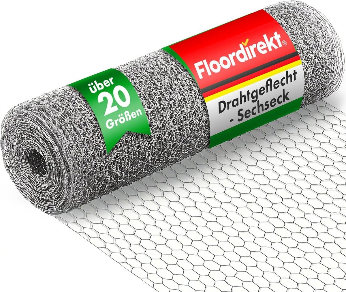 Draadomheining voor Tuin, Balkon en Kleine Dieren - Hexagonaal Gaas, Gegalvaniseerd, Diverse Maten