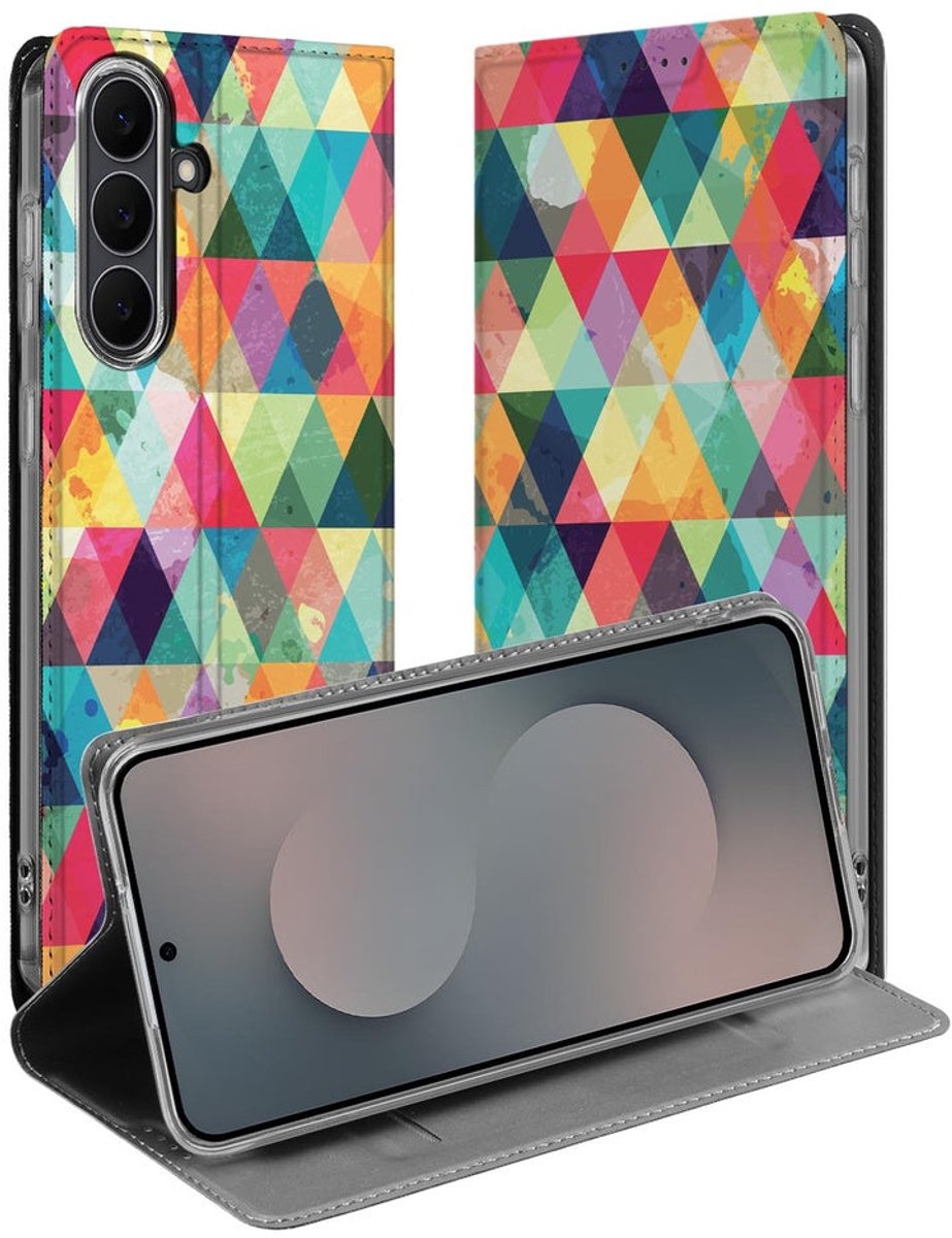 Bookcase Samsung Galaxy S25 FE Geruit