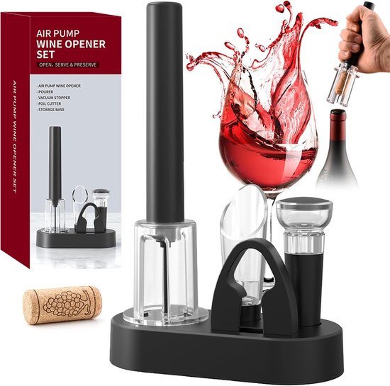SUOXU Magnetische automatische flesopener, Biercadeau voor mannen Vaderdag, Neerdrukkende Opener Wijn Bier Fles Opener Keuken Accessoires, Magnetische Bieropener