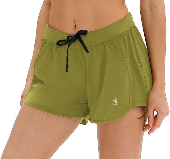 Dames Trainingsshorts Sportbroek Yoga Fitnessademend — afbeelding 5
