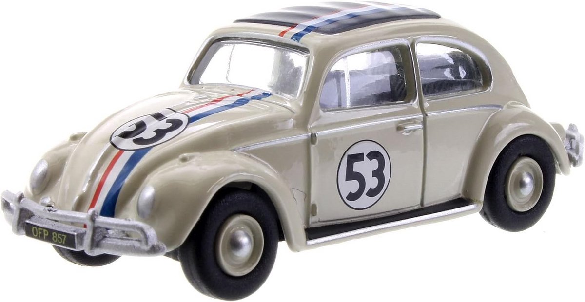 Schaalmodel Kever Wit 1:76 - Klassieke Auto Modelauto