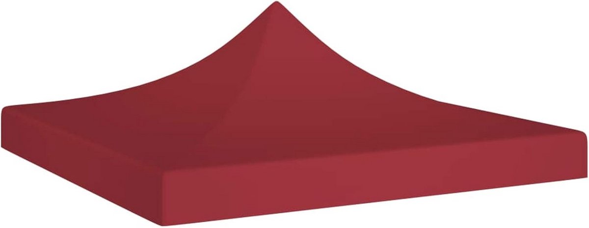 Vervangend Dak voor Partytent of Tuinpaviljoen 3x3 m Bordeauxrood Waterdicht